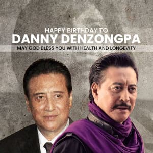 Tshering Phintso "Danny" Denzongpa Birthday event advertisement