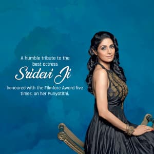 Sridevi Punyatithi event poster