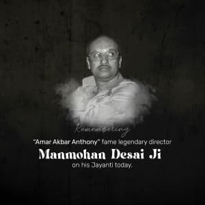 Manmohan Desai Jayanti graphic