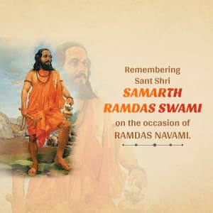 Ramdas Navami whatsapp status poster