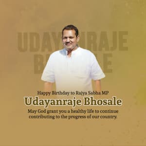 Udayanraje Bhosale Birthday poster Maker
