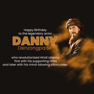 Tshering Phintso "Danny" Denzongpa Birthday flyer