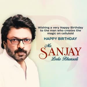 Sanjay Leela Bhansali Birthday poster Maker