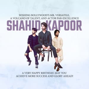 Shahid Kapoor - Birthday illustration