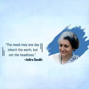 Indira Gandhi post