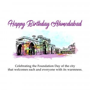 Ahmedabad Foundation Day ad post