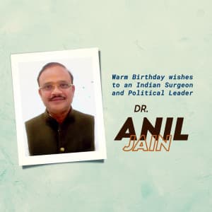 Dr Anil Jain birthday festival image