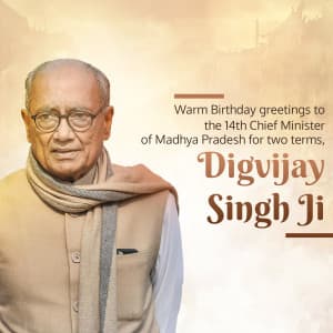 Digvijay Singh Birthday ad post