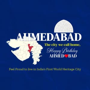 Ahmedabad Foundation Day poster Maker