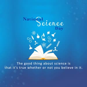 National Science Day ad post