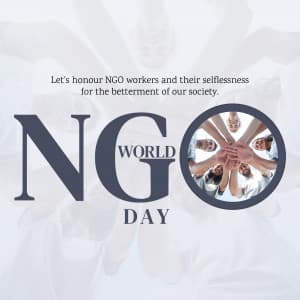 World NGO Day advertisement banner