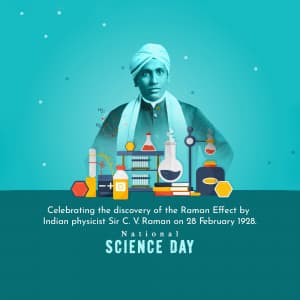 National Science Day greeting image