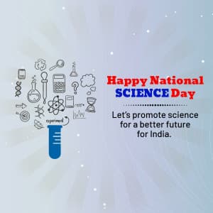 National Science Day marketing poster