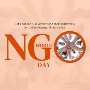 World NGO Day marketing poster