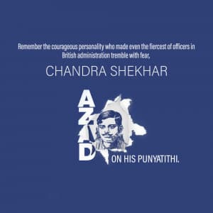 Chandra Shekhar Azad Punyatithi poster Maker