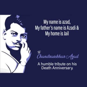 Chandra Shekhar Azad Punyatithi event advertisement