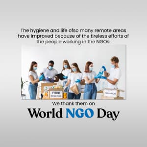 World NGO Day marketing flyer