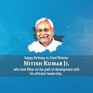 Nitish Kumar Birthday greeting image
