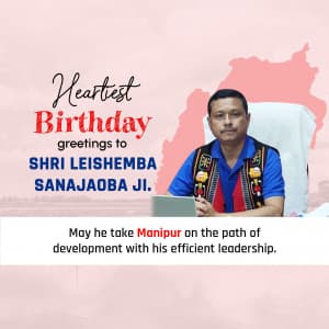 Leishemba Sanajaoba Birthday creative image