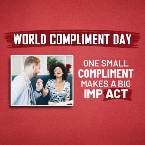 World Compliment Day marketing poster