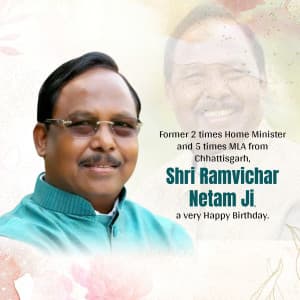 Ramvichar Netam Birthday creative image