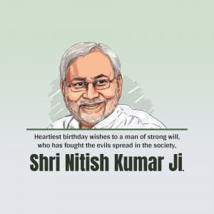 Nitish Kumar Birthday graphic