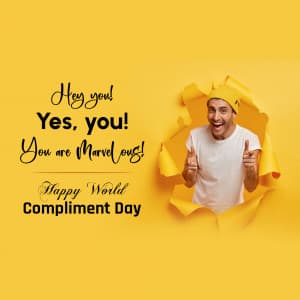World Compliment Day marketing flyer