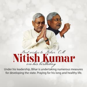 Nitish Kumar Birthday creative image