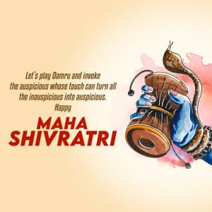Maha Shivaratri advertisement banner