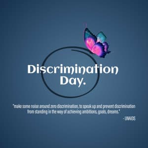 Zero Discrimination Day ad post