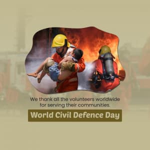 World Civil Defence Day ad post