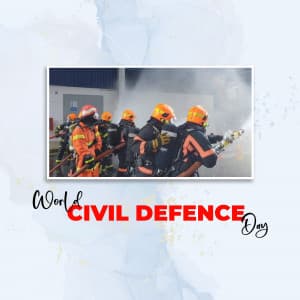 World Civil Defence Day greeting image