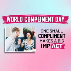 World Compliment Day Facebook Poster