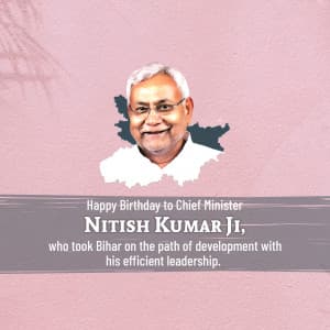 Nitish Kumar Birthday event advertisement