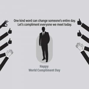 World Compliment Day poster Maker