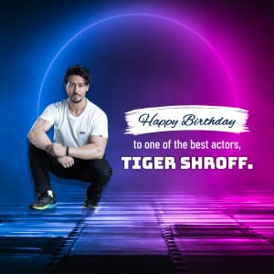 Tiger Shroff Birthday greeting image