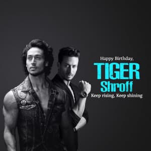 Tiger Shroff Birthday graphic