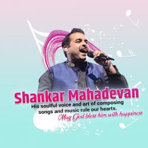 Shankar Mahadevan Birthday greeting image