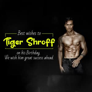 Tiger Shroff Birthday whatsapp status poster