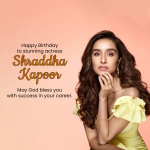 Shraddha Kapoor Birthday ad post