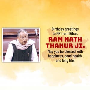 Ram Nath Thakur Birthday ad post