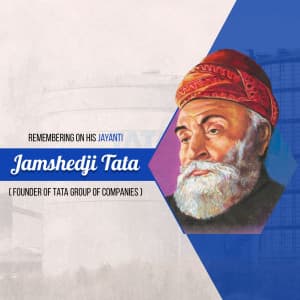 Jamsetji Tata Jayanti event advertisement