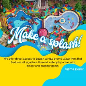 Water Park business flyer