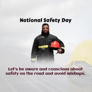 National Safety Day ad post