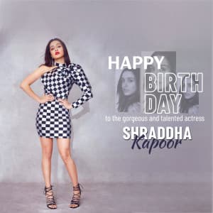 Shraddha Kapoor Birthday marketing poster