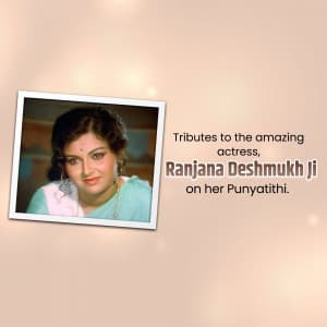 Ranjana Deshmukh Punyatithi graphic