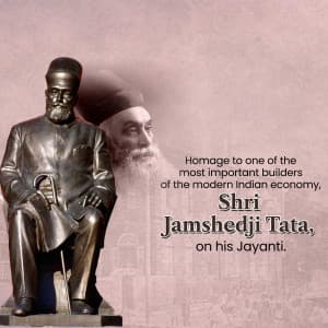 Jamsetji Tata Jayanti event poster