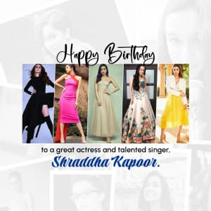 Shraddha Kapoor Birthday Facebook Poster