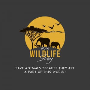 World Wildlife Day marketing flyer