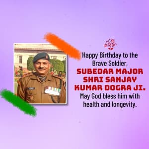 Subedar Sanjay Kumar Birthday image